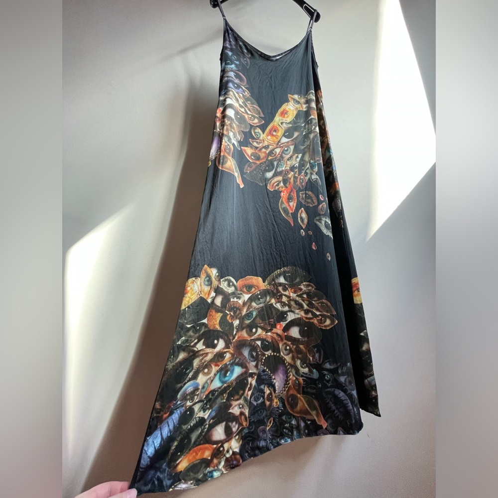Silk Avant-Garde Designer Slip Dress Size Small / Medium - Picture 2 of 16